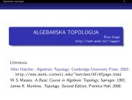 ALGEBARSKA TOPOLOGIJA 18em0ptŠime Ungar ... - Pmf