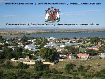 beaufort-wes munisipaliteit / beaufort west municipality / umasipala ...