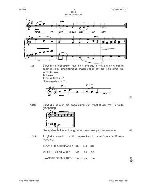 Modelvraestel Memorandum Afrikaans Gr11-2007 - Curriculum