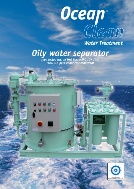 Oily water separator - Ocean Clean GmbH
