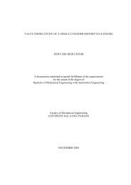 Valve timing study of a single cylinder motorcycle engine - Universiti ...