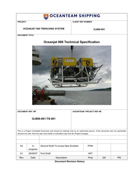 OJ900 Technical Specification - Oceanteam