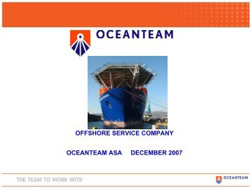 offshore service company oceanteam asa december 2007