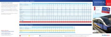 ERSATZFAHRPLAN RB 74 RB 75 - NordWestBahn