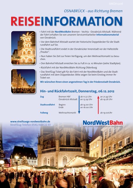 REISEINFORMATION - NordWestBahn