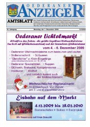 18. Jahrgang 12/2009 Dienstag, der 1. Dezember ... - Stadt Oederan