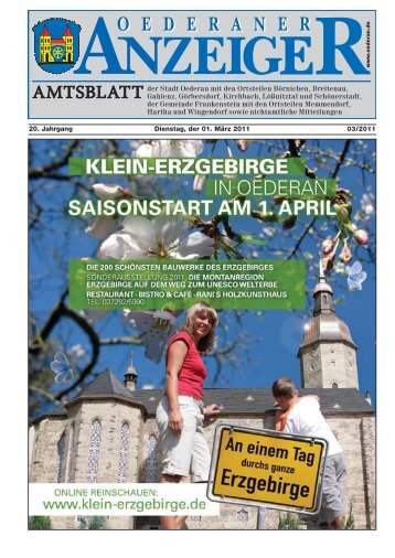 Amtsblatt Oederan - März 2011 - Stadt Oederan