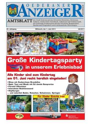 Große Kindertagsparty - Stadt Oederan