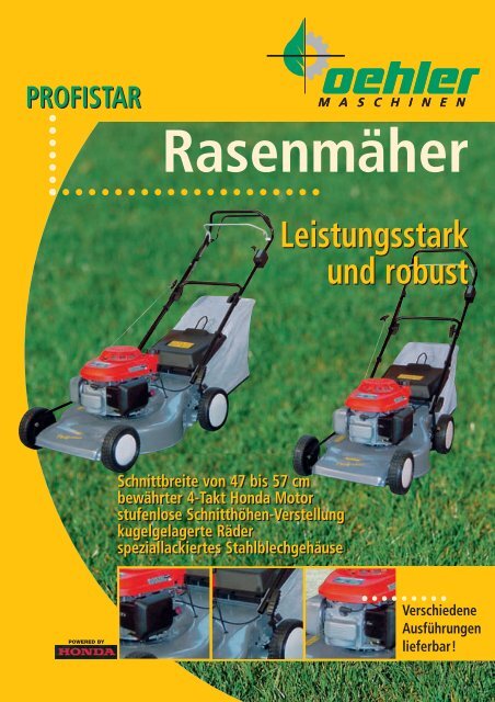 Leistungsstark und robust Leistungsstark und robust - Oehler ...