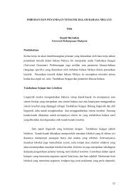 peranan teta dalam bahasa melayu - UKM Journal Article Repository