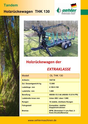 Holzrückewagen der EXTRAKLASSE - Oehler Maschinen