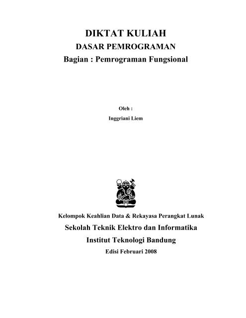 Diktat Kuliah Kurikulum 2003 Departemen Teknik Informatika Itb