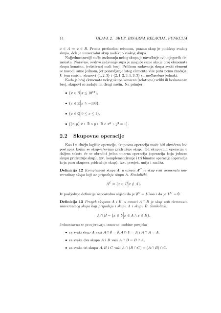 Elementi matematicke logike - Građevinski Fakultet Univerziteta u ...