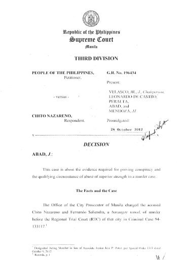 G.R. No. 196434. October 24, 2012 - Supreme Court of the Philippines