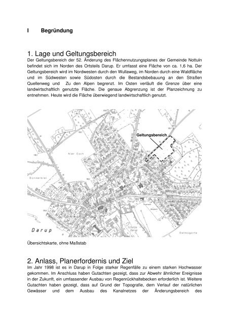 52. Änderung des Flächennutzungsplans der Gemeinde Nottuln ...