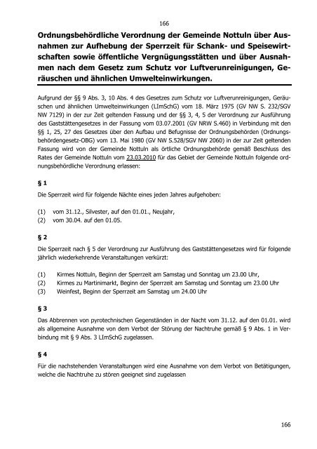 Verwaltungsgebührensatzung der Gemeinde Nottuln vom 18