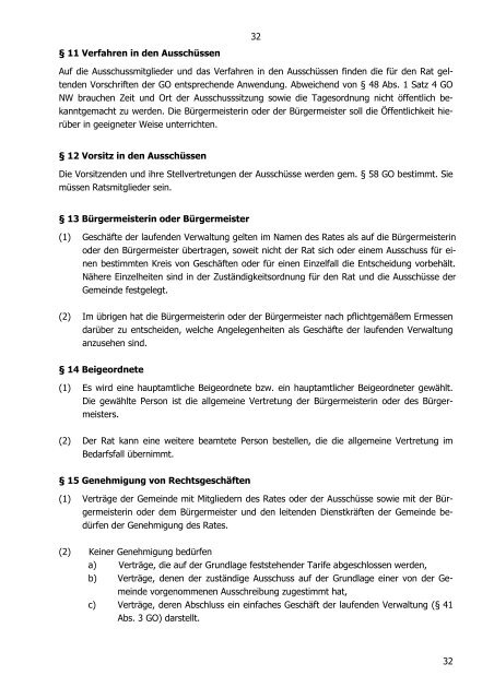 Verwaltungsgebührensatzung der Gemeinde Nottuln vom 18