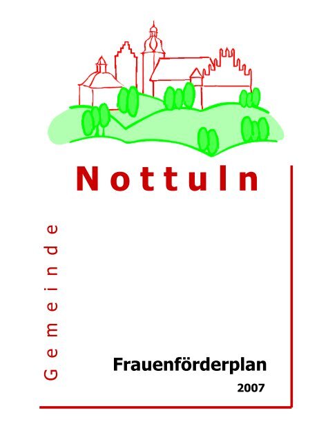 Frauenförderplan 2007 - Gemeinde Nottuln