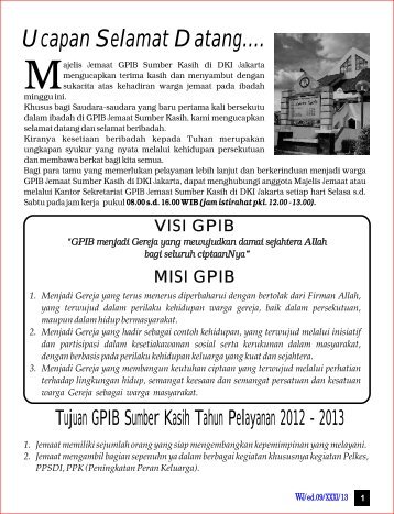 Warta Jemaat 03 Maret 2013 - GPIB