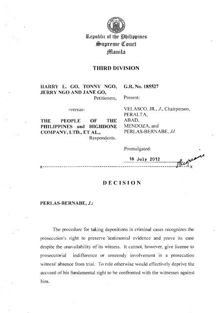 G.R. No. 185527. July 18, 2012 - Supreme Court of the Philippines