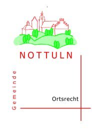 ortsrecht online - Gemeinde Nottuln