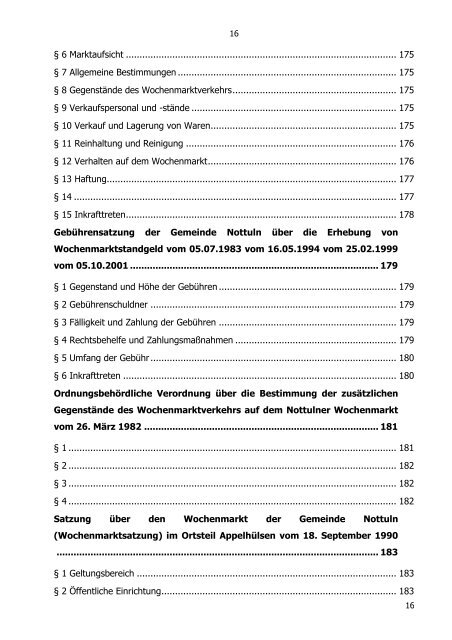 ortsrecht online - Gemeinde Nottuln