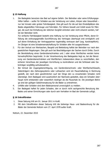 ortsrecht online - Gemeinde Nottuln