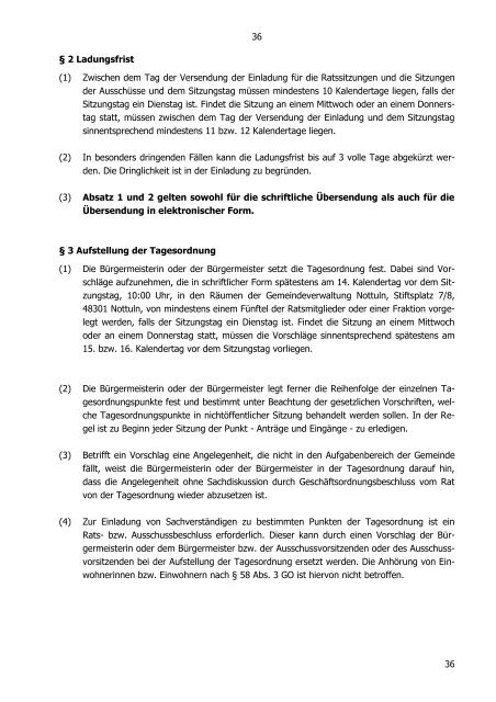 ortsrecht online - Gemeinde Nottuln