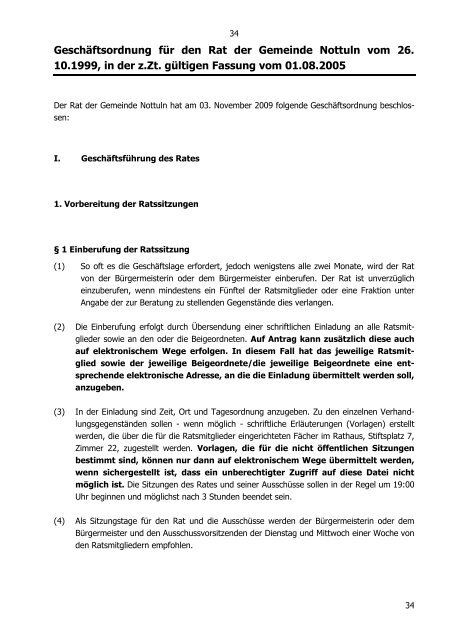 Ortsrecht Online - Gemeinde Nottuln