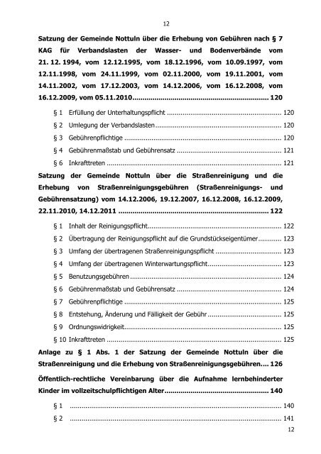 ortsrecht online - Gemeinde Nottuln