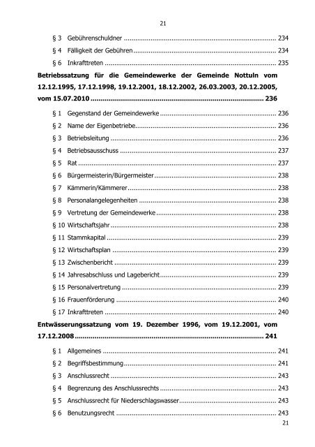 ortsrecht online - Gemeinde Nottuln