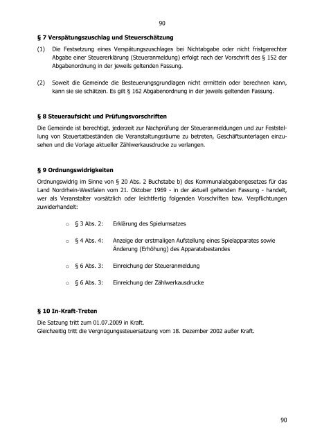 ortsrecht online - Gemeinde Nottuln