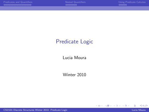 Predicate Logic