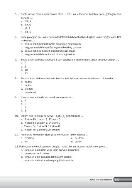 Kelas 8 – Ilmu Pengetahuan Alam