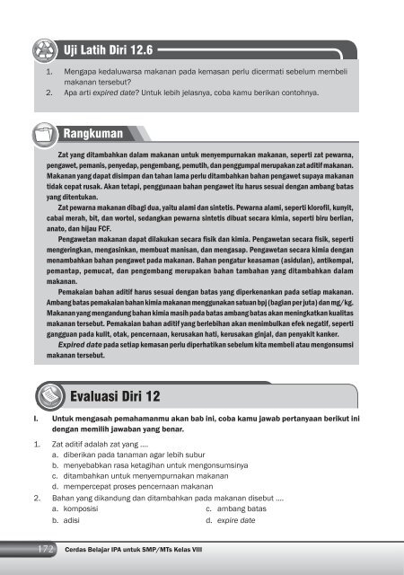 Kelas 8 – Ilmu Pengetahuan Alam