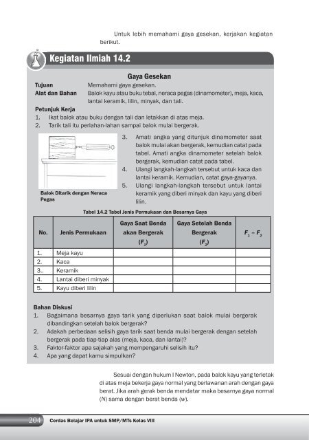 Kelas 8 – Ilmu Pengetahuan Alam