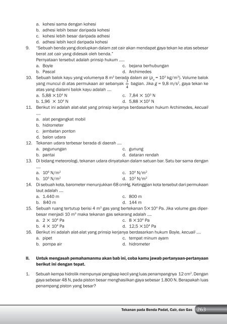 Kelas 8 – Ilmu Pengetahuan Alam