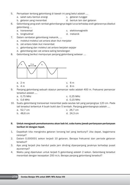 Kelas 8 – Ilmu Pengetahuan Alam