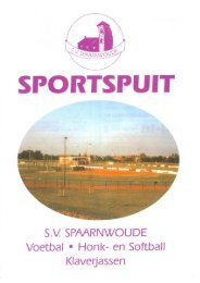 voetbal - SV Spaarnwoude