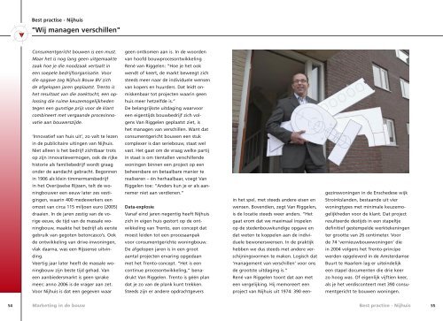 "Wij managen verschillen" - Nijhuis Bouw. BV
