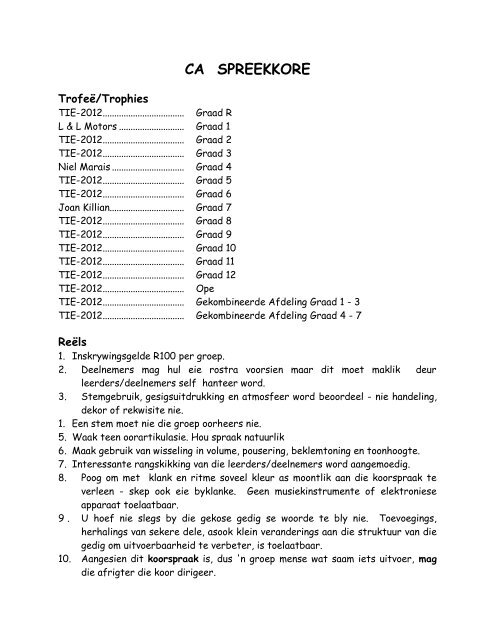 ce - Tygerberg International Eisteddfod