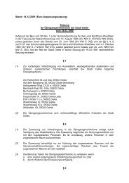 Stand: 14.12.2001 (Euro-Anpassungssatzung) Satzung für ... - Oelde