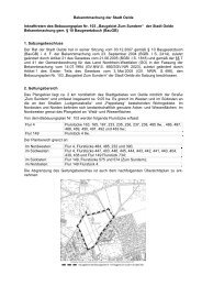 „Baugebiet Zum Sundern“ der Stadt Oelde Bekanntmachu