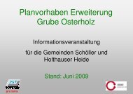 Planvorhaben Erweiterung Grube Osterholz - Kalkwerke H ...