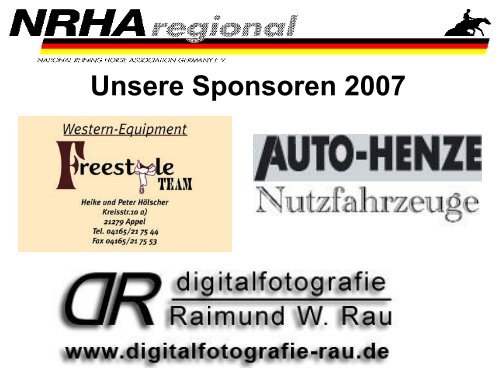 Regio Cup 2007 - NRHA