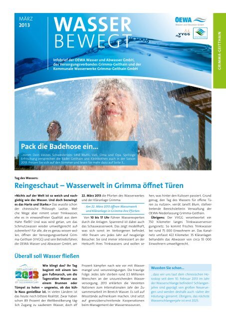 Kundenbrief - OEWA Wasser & Abwasser GmbH