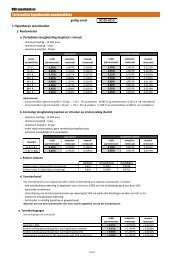 Tarievenlijst hypothecaire woonkredieten - Vdk