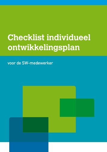 Individueel Ontwikkelingsplan voor de SW-medewerker ... - SBCM