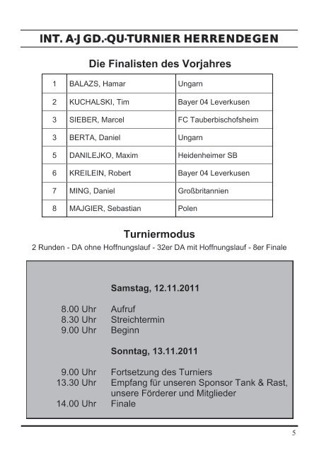 Tank & Rast Pokal 2011 - Olympischer Fechtclub Bonn