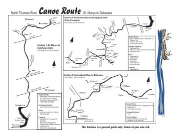 North Thames River Canoe Route St. Marys to Delaware